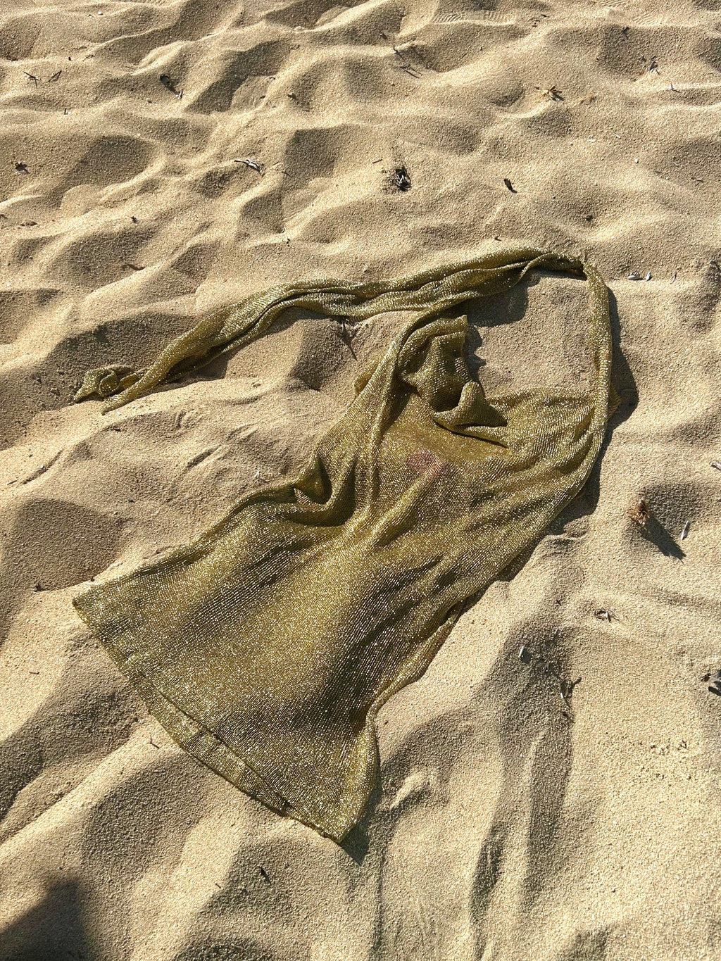 Gold mesh dress