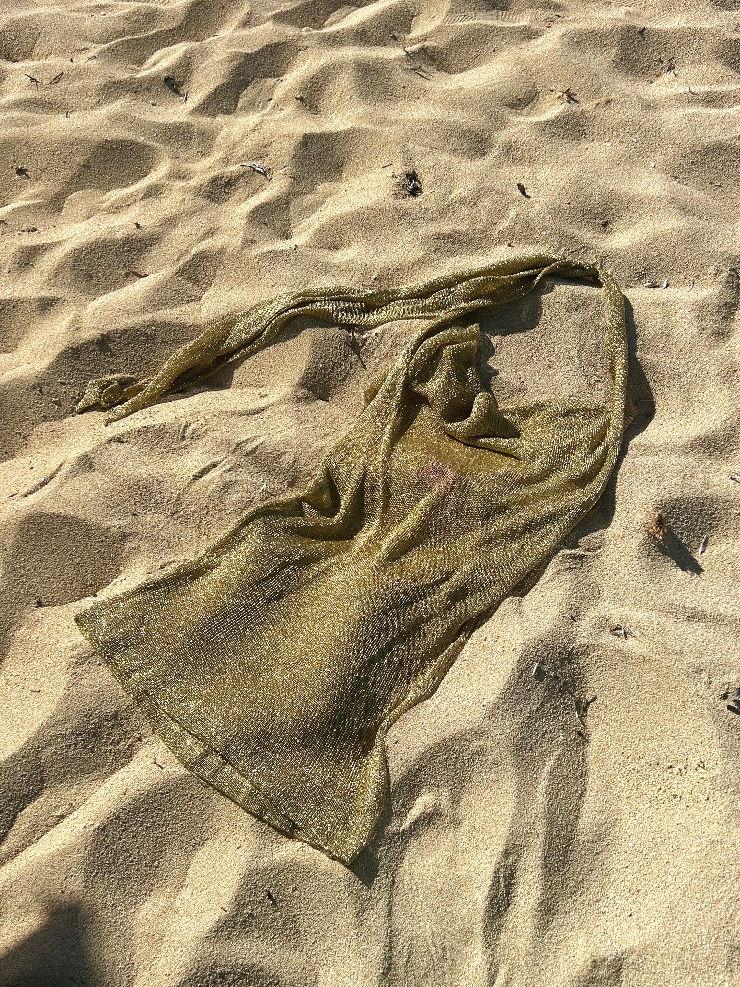 Gold mesh dress